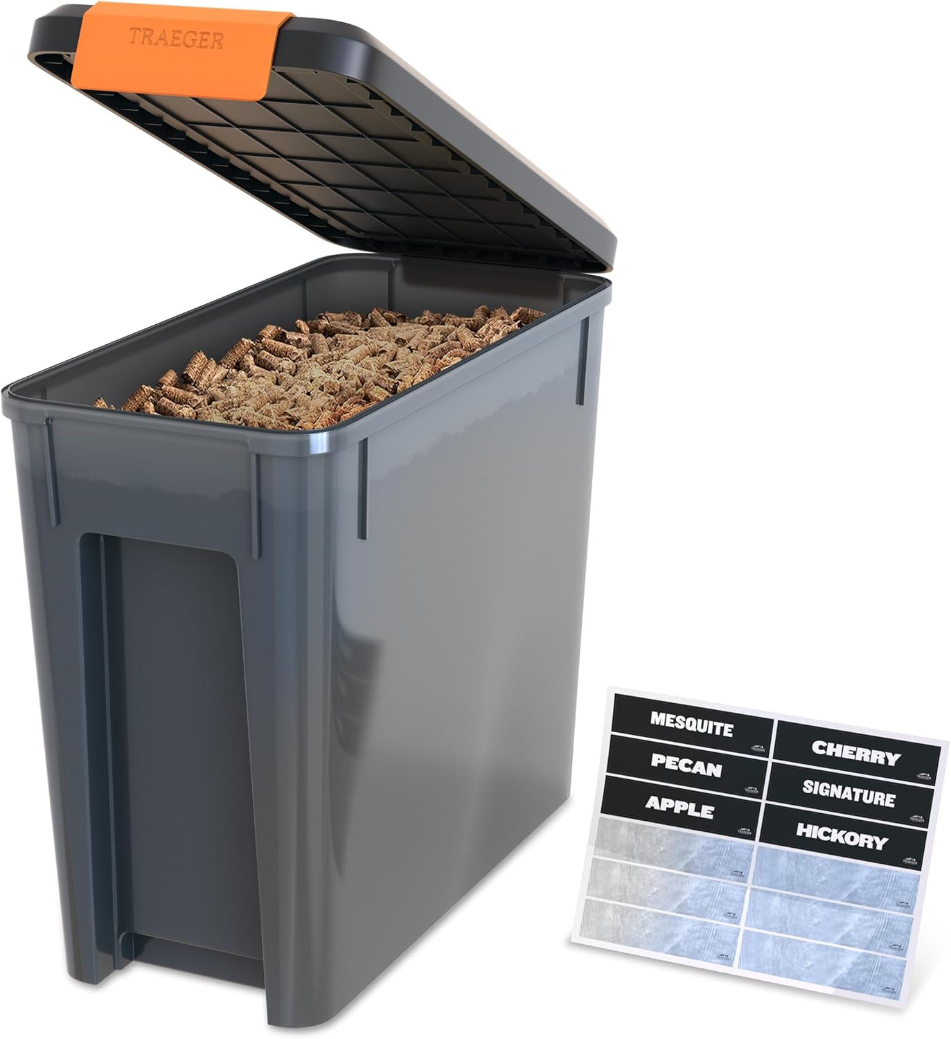 Traeger Grills BAC637 Stay Dry Pellet Storage Bin with Locking Lid