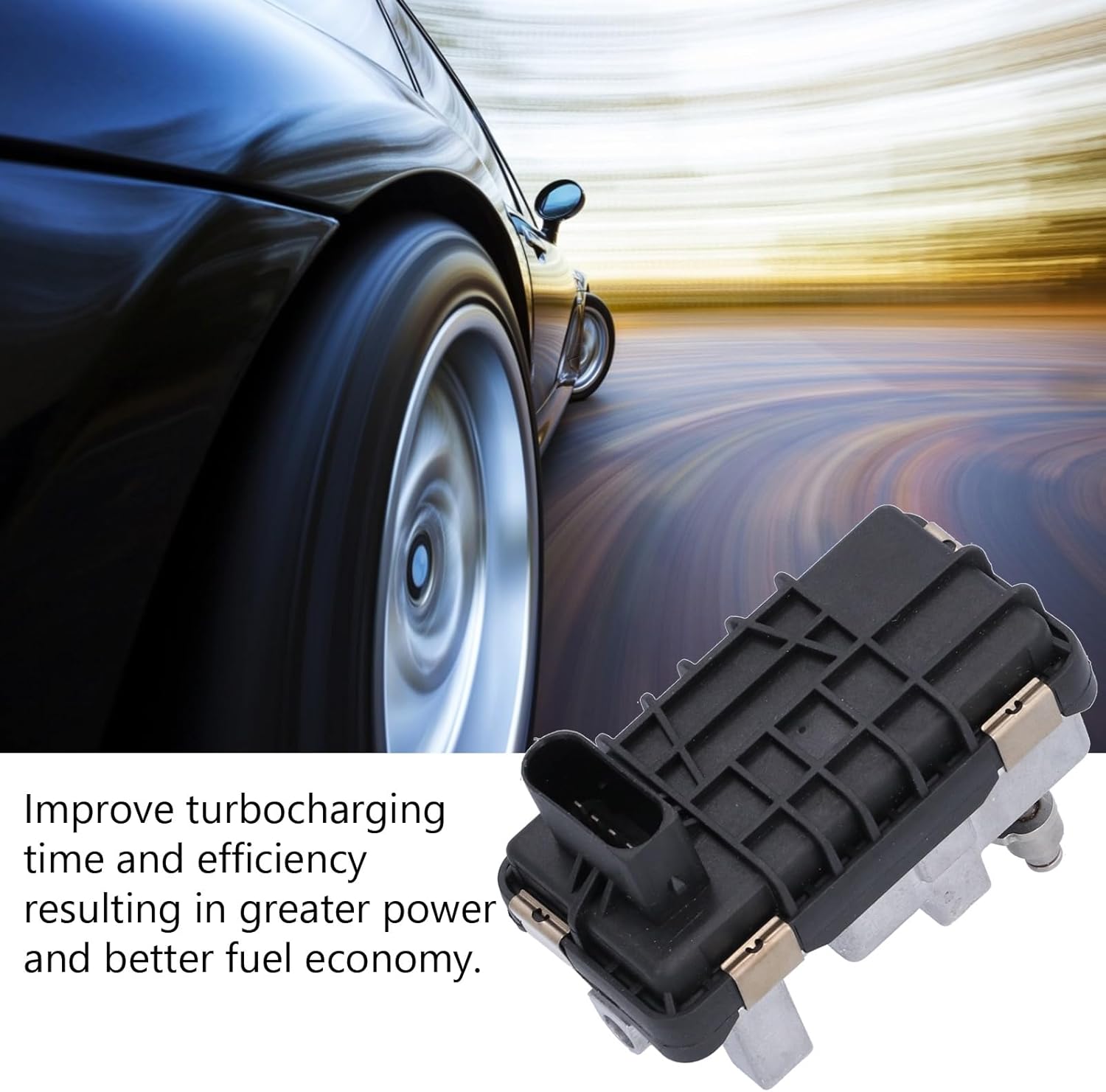 Brilluxa Electronic Turbo Actuator, 6NW‑009‑420, Electric Replacement, Compatible with Mercedes-Benz C E GLM R Class Chrysler300, Turbocharger Actuator, Turbo Electric Control Unit