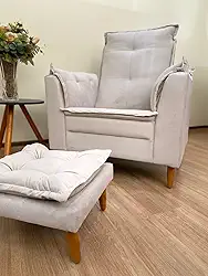 Poltrona Amamentação Confortável + Puff | Dreamy House