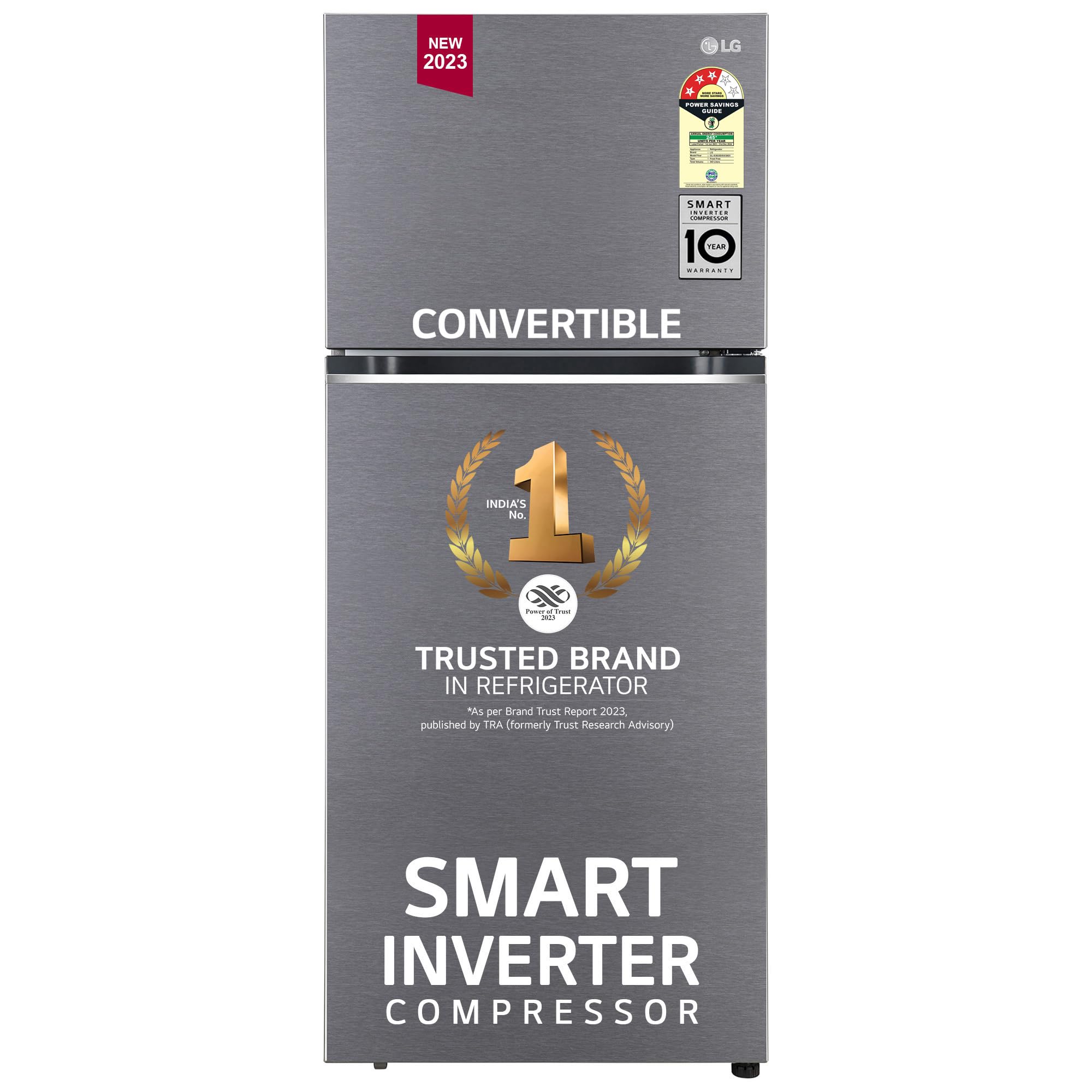 Buy LG 343 L 3 Star FrostFree Smart Inverter Double Door Refrigerator