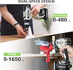 21V Cordless Drill Set, Power Drills Kit with 2.0A Battery and Charger, Electric Driver/Drill Bits, Max Torque 40Nm, 3/8-Inch Keyless Chuck, Variable Speed, with LED Light