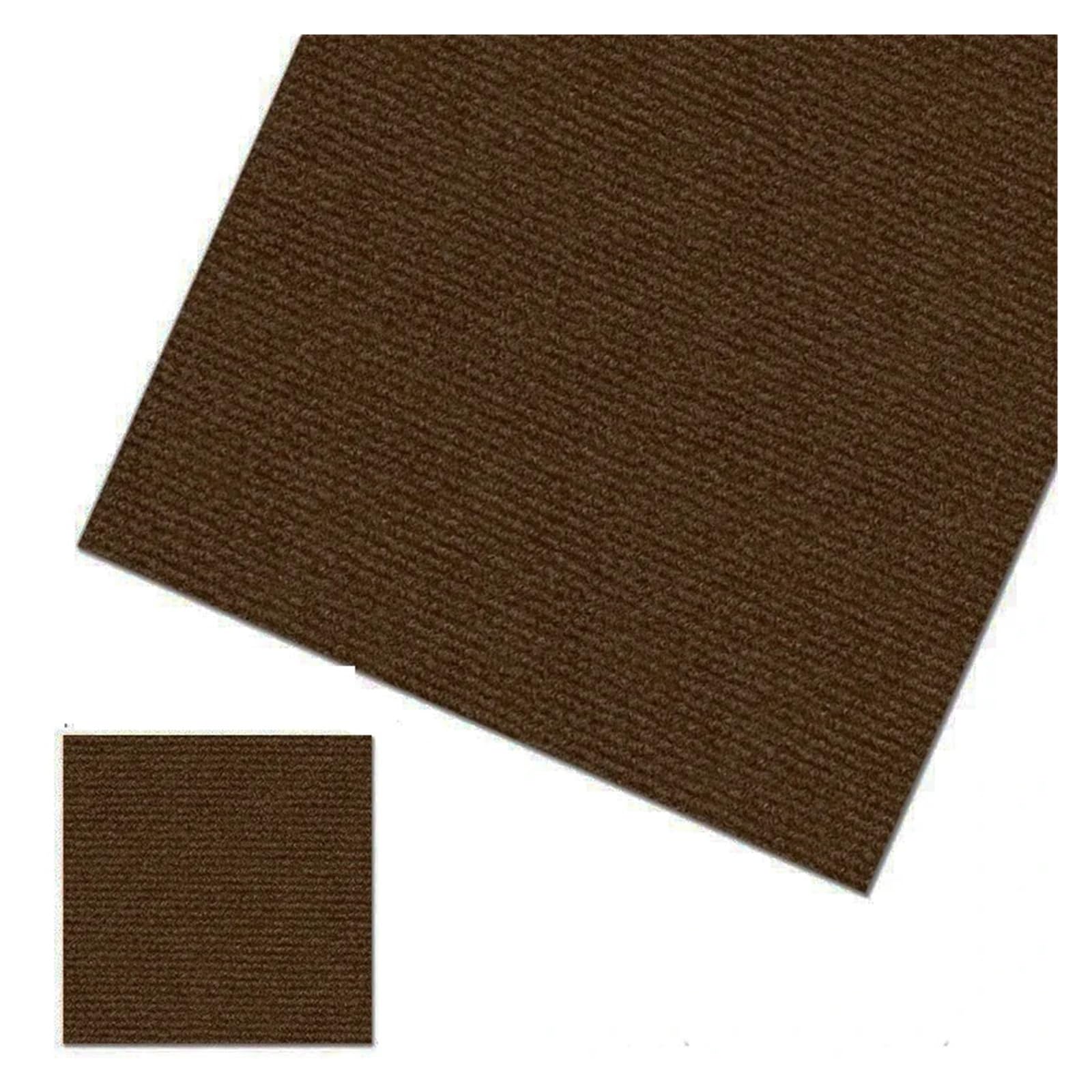 Moqueta Adhesiva Alfombra autoadhesiva for suelo, baldosas, pegatinas cuadradas, tapete despegable, bricolaje, for cocina, comedor y dormitorio para Salón(Coffee,30pcs)