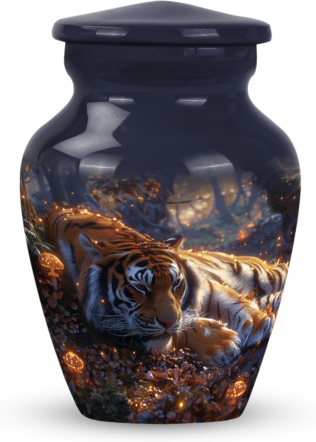 Small Urn for Human Ashes Tiger - Personal Urns for Ashes Mini - Small Ash Urns for Humans - Cremation Urns for Burial - Small Urns for Human Remains (Size - 3inch,1pcs)