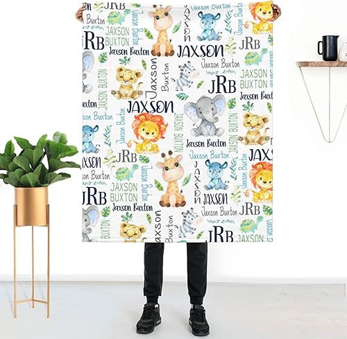 Miniatura 1 de Mantas de bebé personalizadas para niñas y niños con nombre, mantas personalizadas para niños, artículos de bebé personalizados, regalos