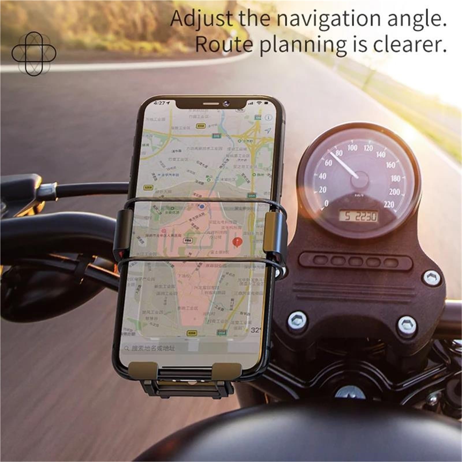 Soporte Universal para Teléfono De Motocicleta Y Bicicleta, con Clip para Manillar De Bicicleta, Soporte para GPS