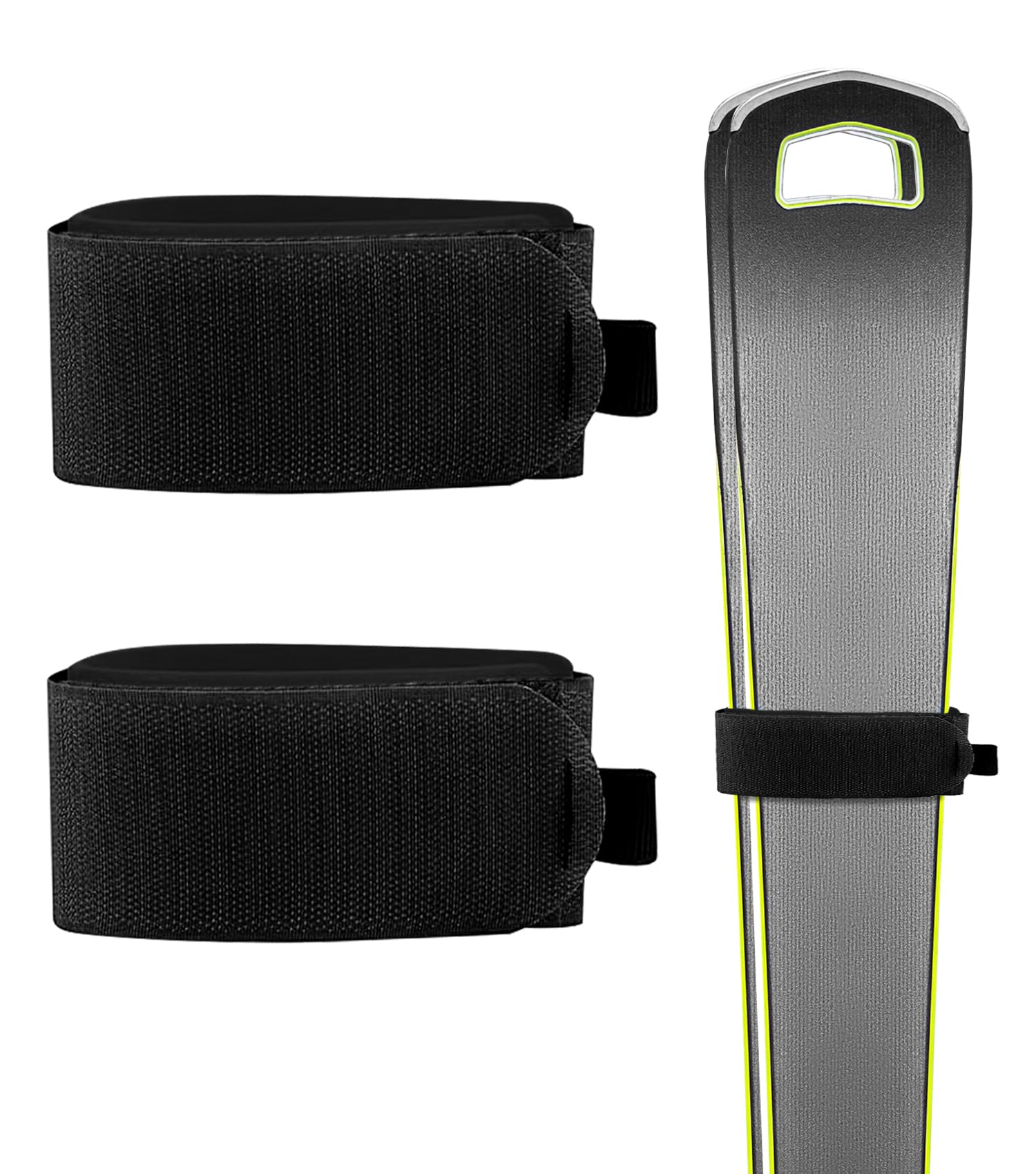 Cinghie Regolabili Per Sci Con Cuscinetti Protettivi, Fascette Porta Sci E Guanti, In Nylon, Per Snowboard E Alpinismo