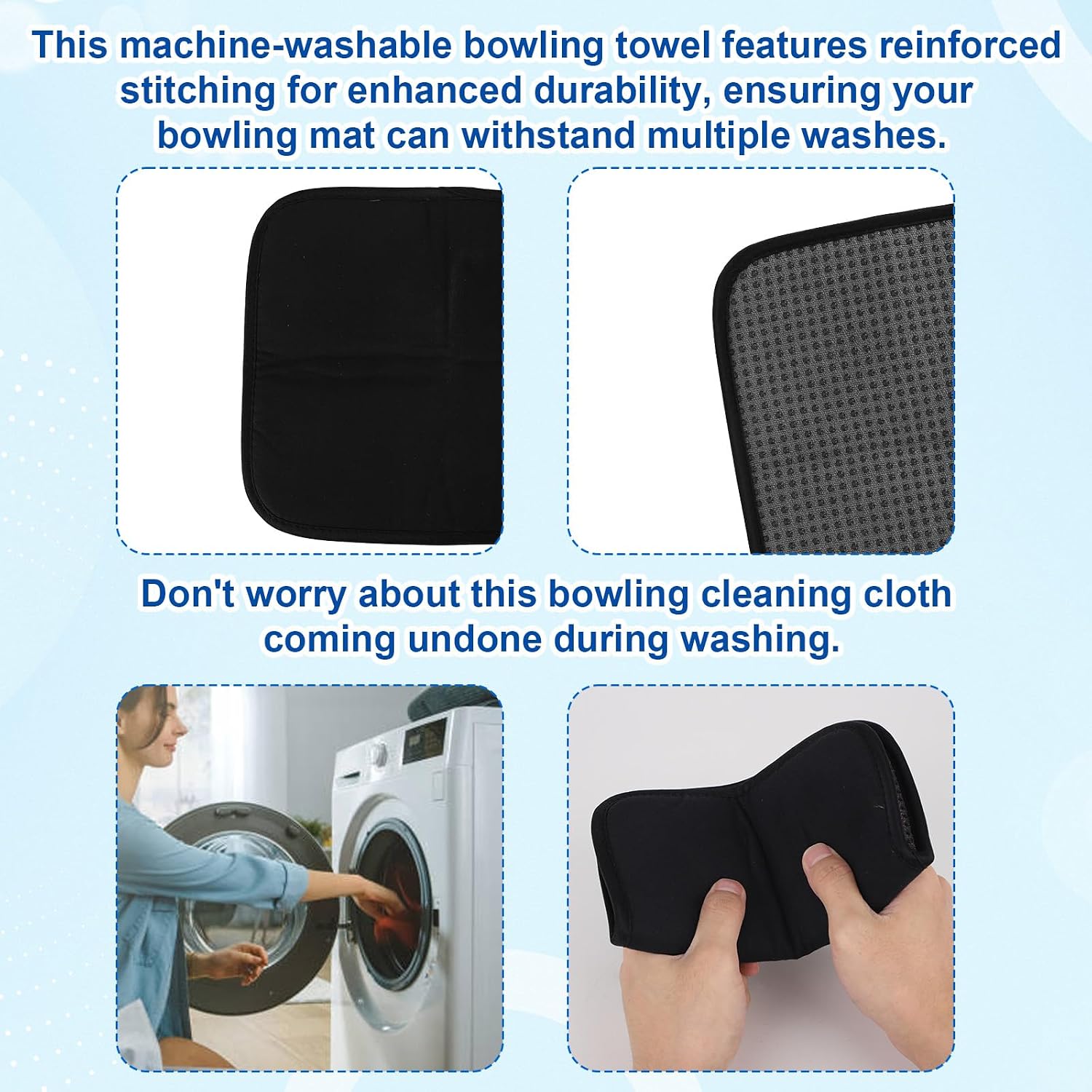 Bowling Ball Spinner with Cleaning Cloth Pad Shammy, Bowling Rotating Ball Cup Sport Holder Display Stand Rack 360° Smooth Rotation Practical Sport Accessory