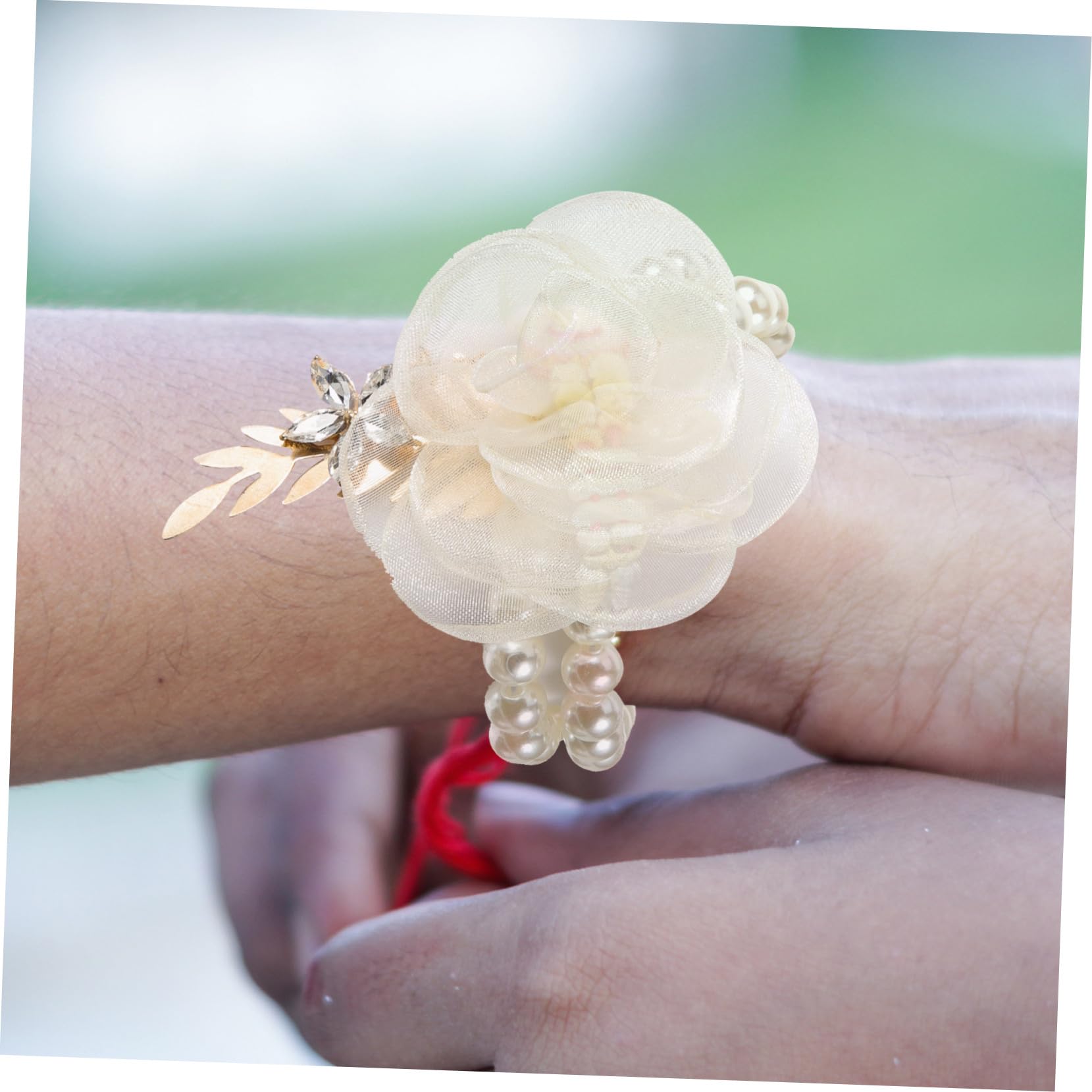 CALLARON Braccialetto da Polso per Matrimonio Ritual Ben esqueda El Party Fiore del Polso della Mano Corsetto da Polso per la Sposa Corpetto dello Sposo Fornitura di Nozze plastica