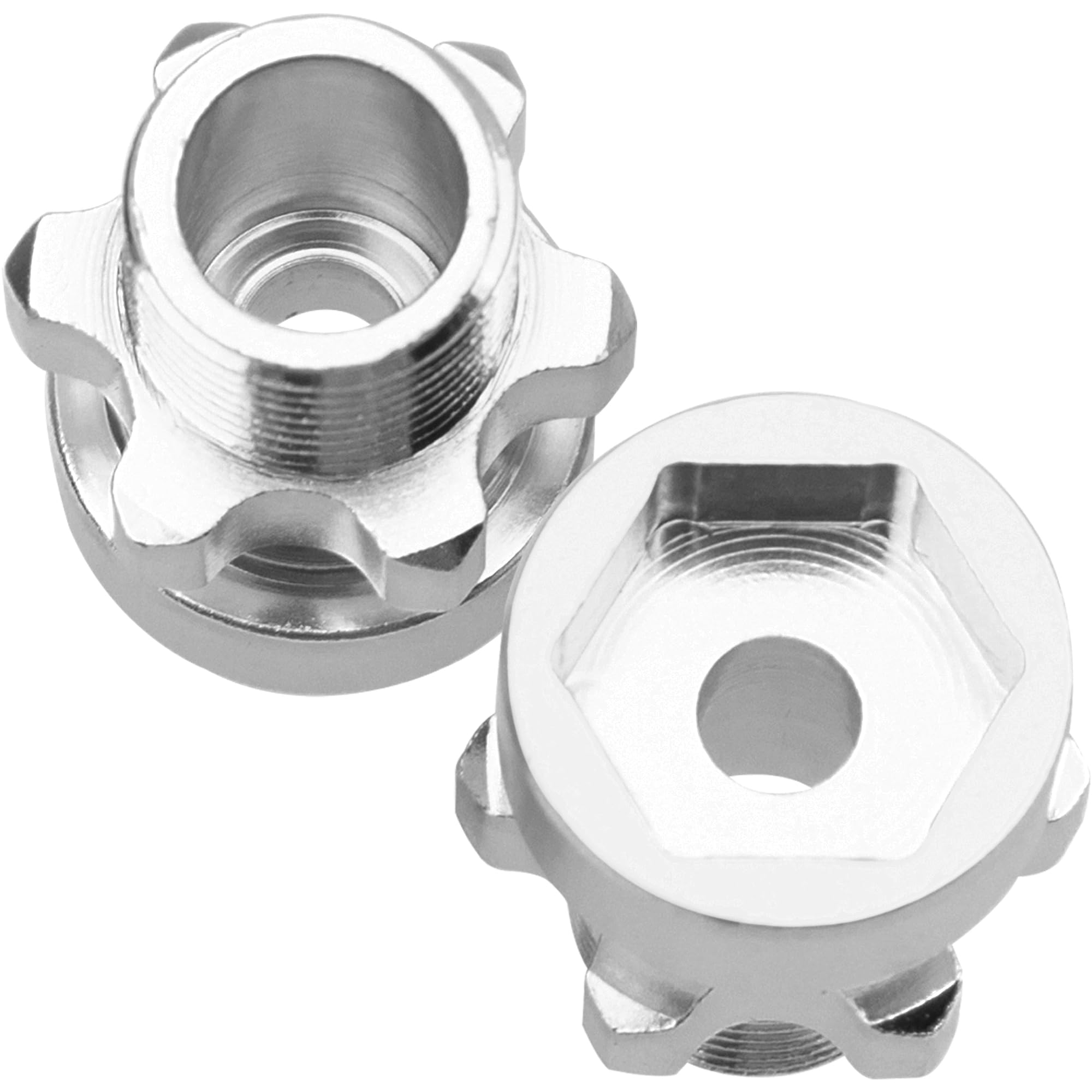 DAGIJIRD 4 Pezzi Adattatori Extender Mozzo Ruota In Lega Di Alluminio Da 10mm A 17mm Per Auto RC Traxxas Maxx 1/10