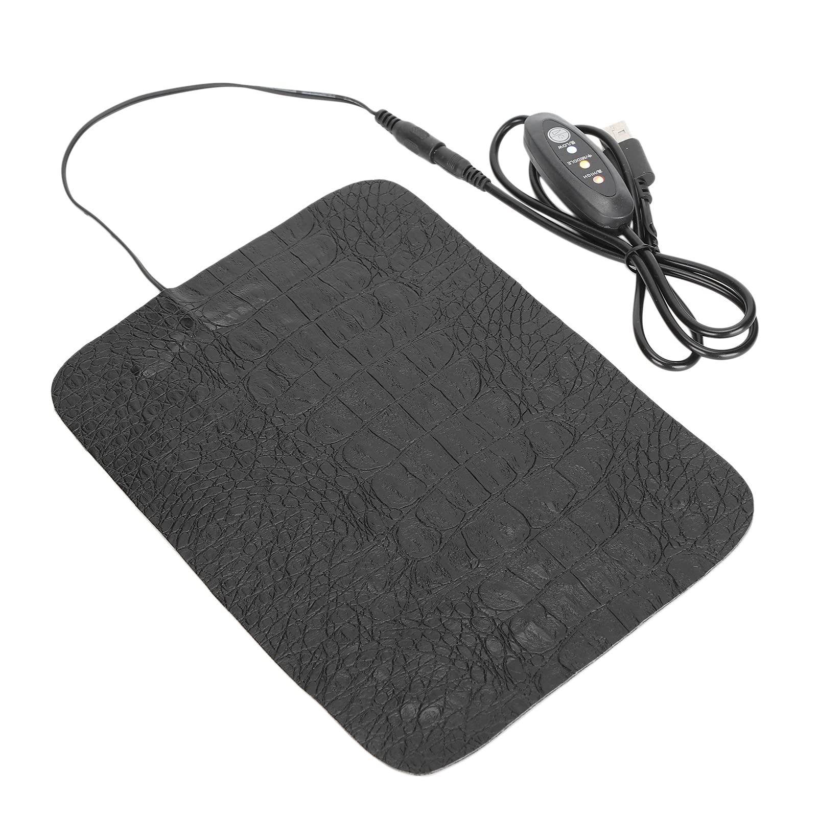 USB Reptile Heating Pad, Under Tank Heater, Reptile AntiScratch Heating Pad Waterproof Heat Mat for Reptiles Tortoise Lizard (Small)