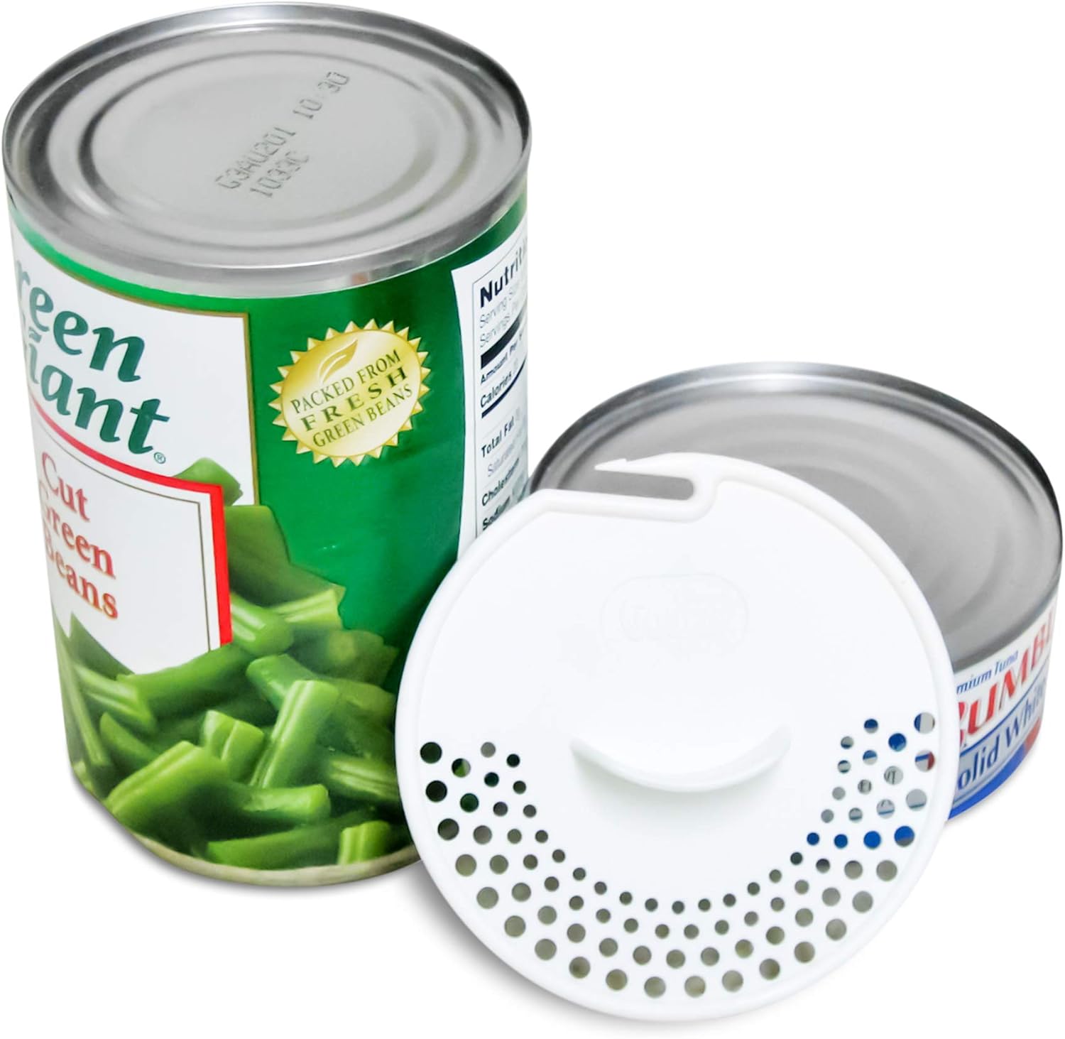 Gadjit Tuna Can Strainer (2 Pack) Kitchen Utensil Easily