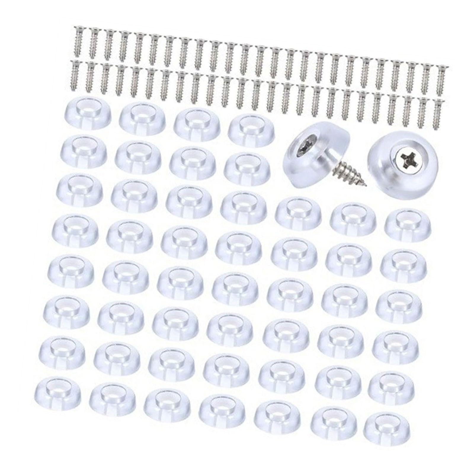 Kalttoy 150Pcs Cutting Board Feet NonSlip Bumper Screw on Rubber Feet Furniture Legs Protector Pad with Screws Easy to Use Screw on Rubber