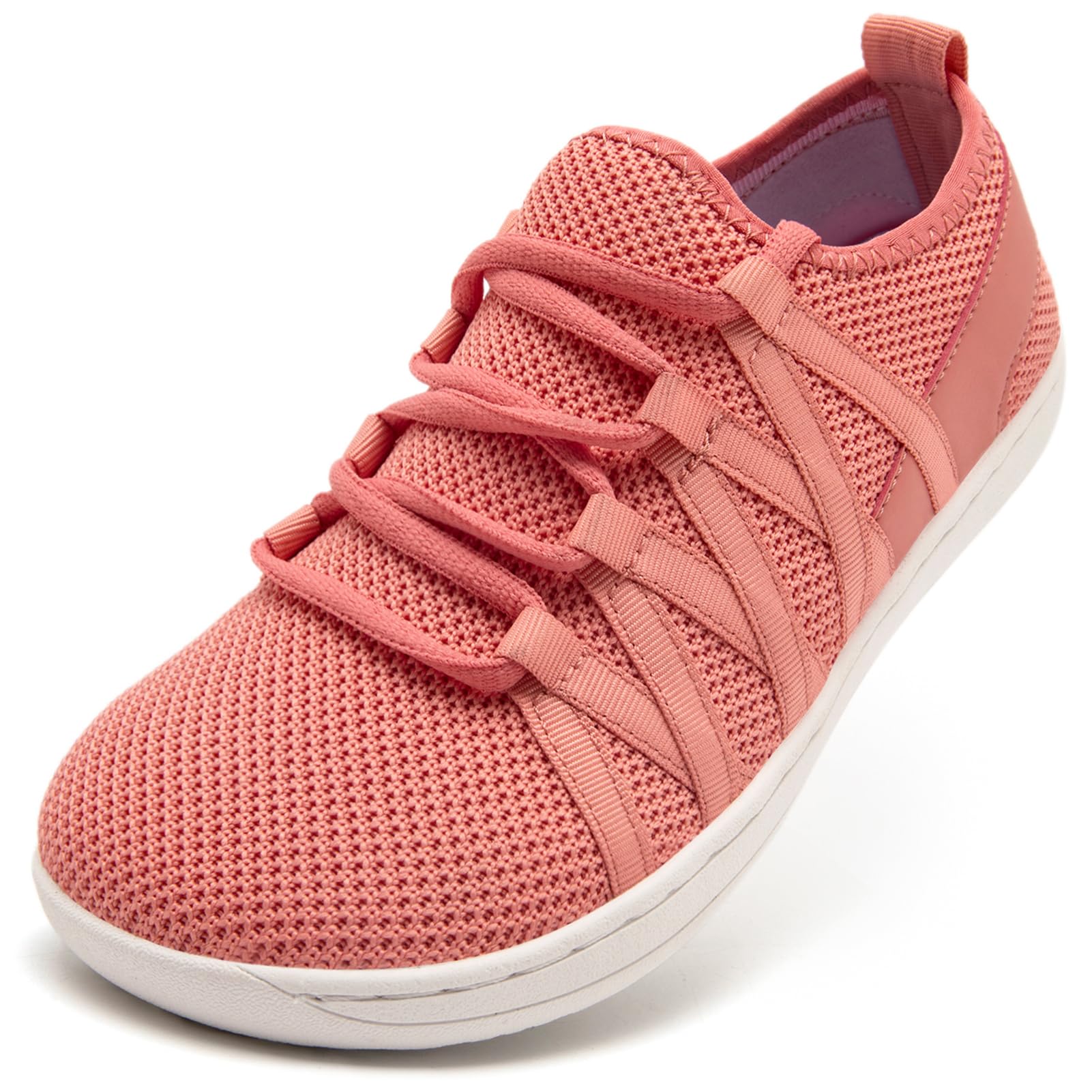 VLHGCG Barfuss Schuhe Damen Barfußschuhe Sneaker mit Breiter Zehenbox Slip On Sportschuhe Bequeme Leichte Turnschuhe Atmungsaktiv Minimalistische Hallenschuhe