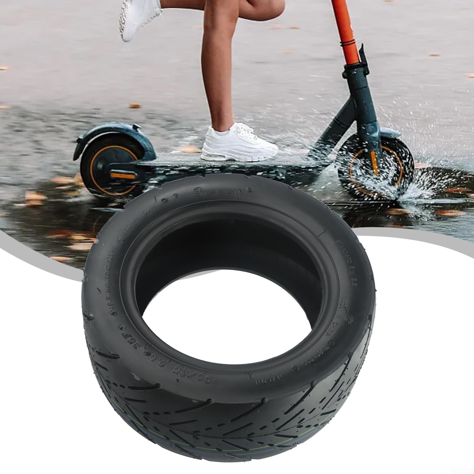 Neumático de goma de alta densidad E-Scooter de 11 pulgadas de goma de alta densidad