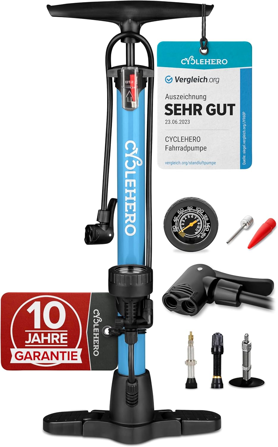 CYCLEHERO kerékpár pumpa teljes nézet