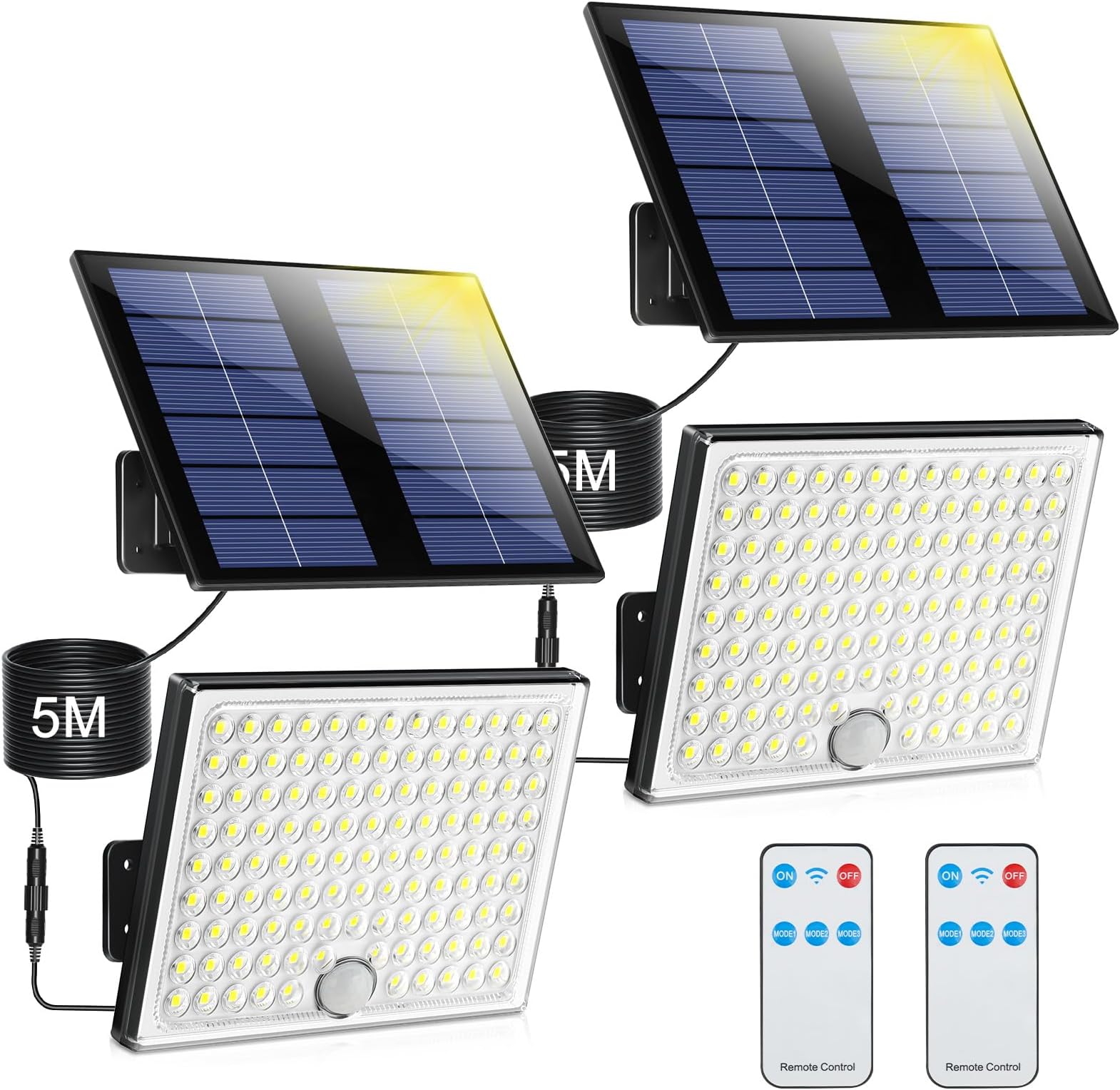 lampada con pannello solare da esterno