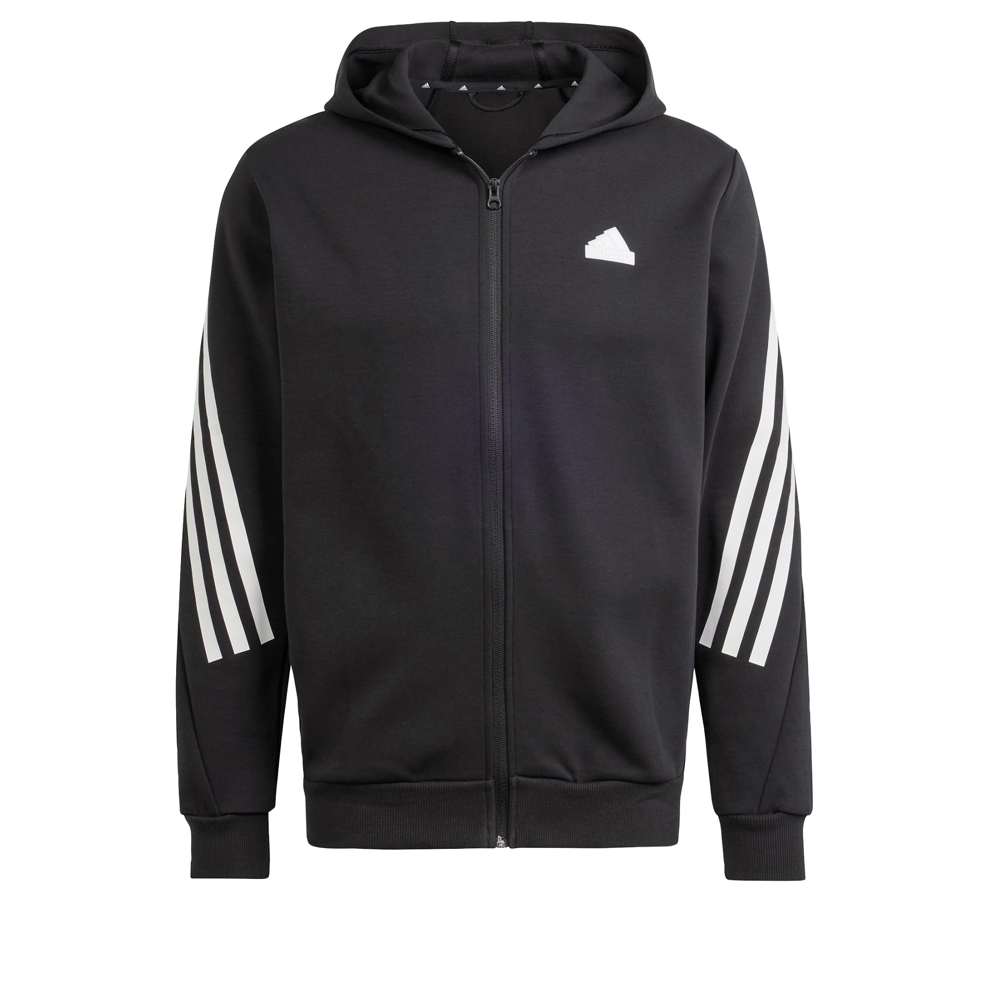 adidas Future Icons 3-Stripes Full Zip Hoodie Black