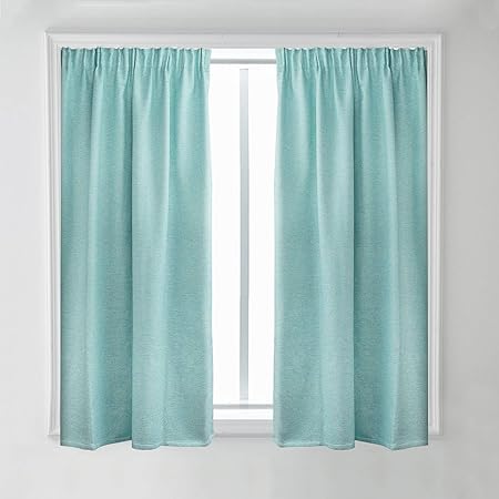 Amazon 遮光カーテン カーテン 小窓 小窓用 断熱 防寒 防音 Uvカット 見えにくい 幅100cm 丈135cm 省エネ 洗える 厚地 厚手 小窓 のある生地 2枚セット カーテン オンライン通販