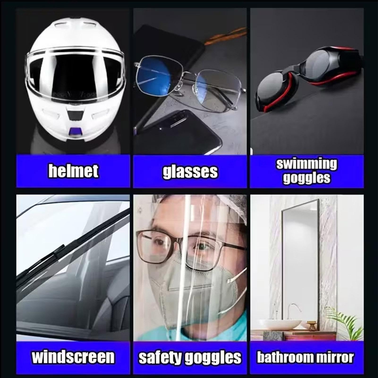 Rimuovi Graffii – 30ml Crema Ripara Casco Moto Occhiali | Kit Lucido Antigraffio Per Vetri E Visiere | Strumento Rimozione Segnii Per Casco E Occhiali | Spugna Inclusa Per Ripristino Lucentezza