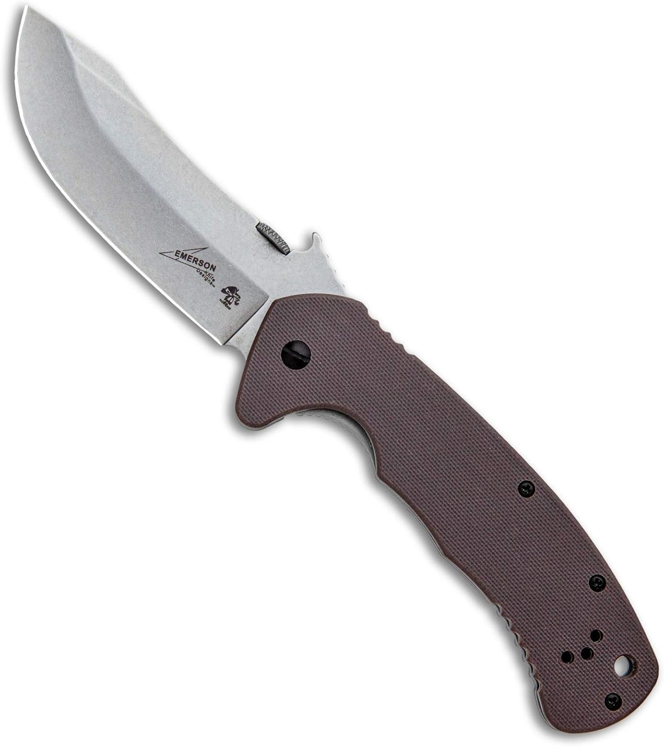 Kershaw Emerson CQC-K Pocket Knives, Manual Opening Folding Knife with Wave Shaped Feature, Multiple Styles