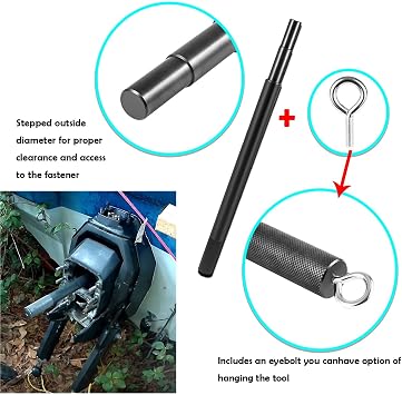 Gimbal Bearing Installer Puller Remover & Engine Alignment Tool Set | Compatible with Mercruiser Alpha 1, Bravo, MR, Volvo, OMC, Yamaha 1989-1992 Sterndrive Units