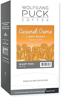 Coffee Caramel Creme, 9.5 Gram soft Pods, 18 Count (Pack of 3)