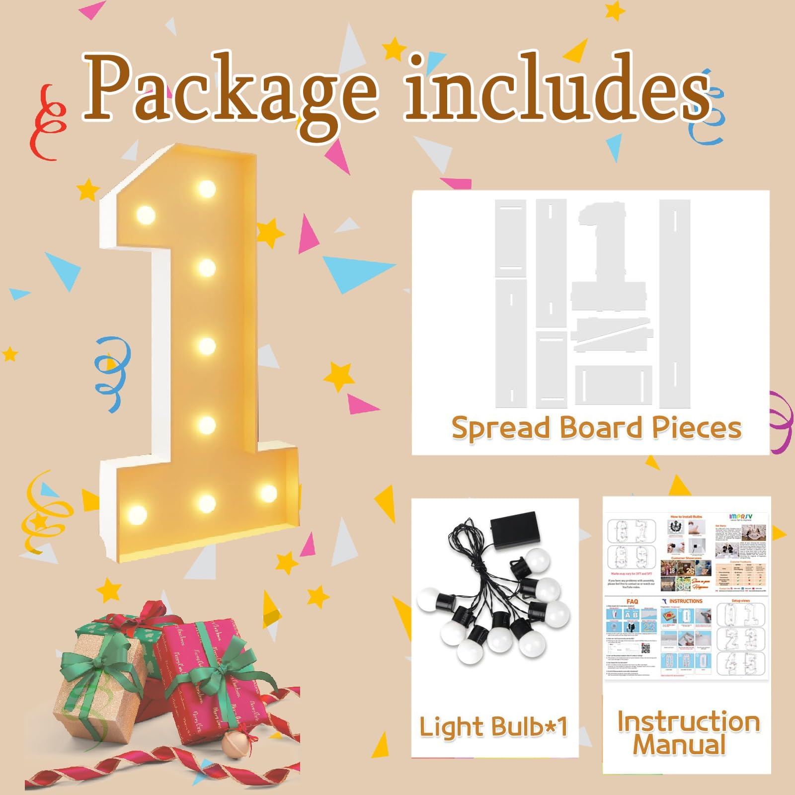 Lettere Luminose a LED giganti da 3 Piedi - Essenziali for Le Feste! Lettere e Numeri Luminosi for Creare Un Look alla Moda e alla Moda for Ogni Occasione(Number 60,2.3FT/70CM)