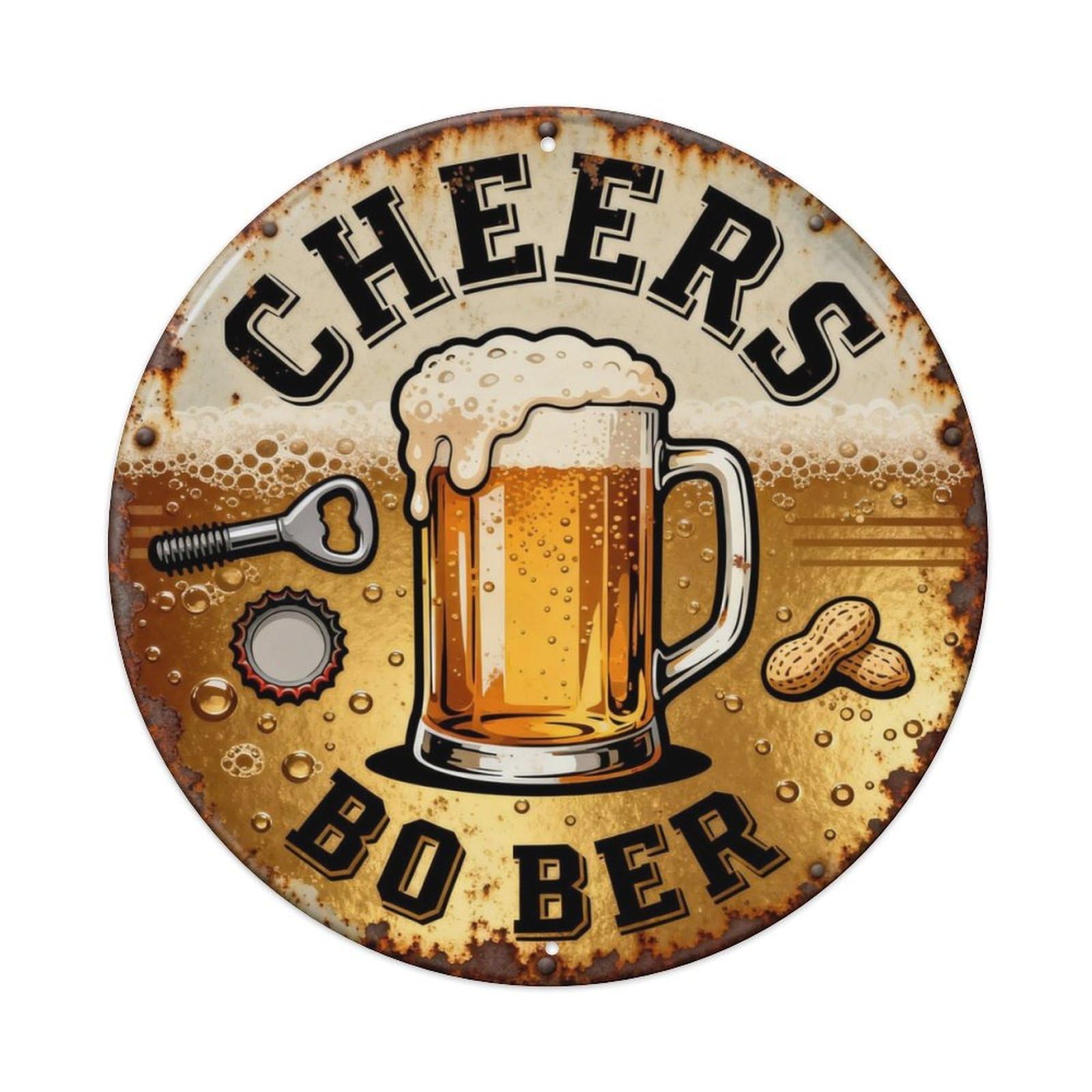 CHEERS Metal Tin Sign Plaque