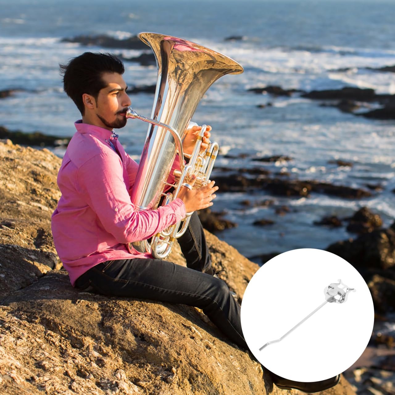 ifundom Pupitre Euphonium Lyra Clarinette Pince à partitions universel