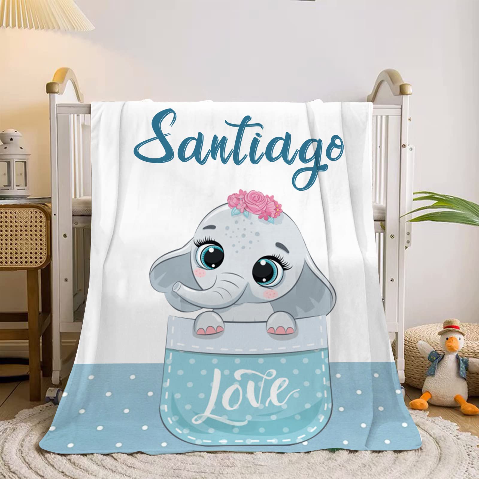 Mantas de bebé personalizadas | Manta de bebé personalizada con nombre | Manta de franela súper suave transpirable para bebé, regalos para recién nacidos (manta de bebé D, 130 x 150 cm)