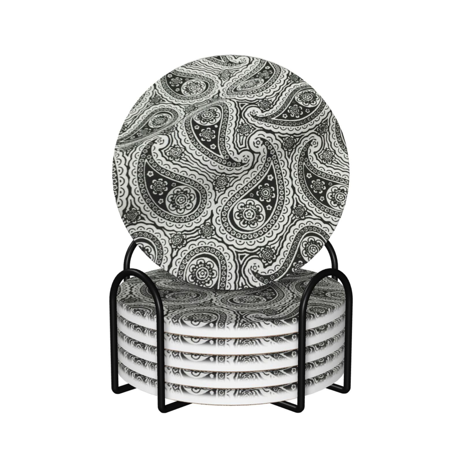 Dessous de verre en céramique pour table basse et décoration de mariage chic