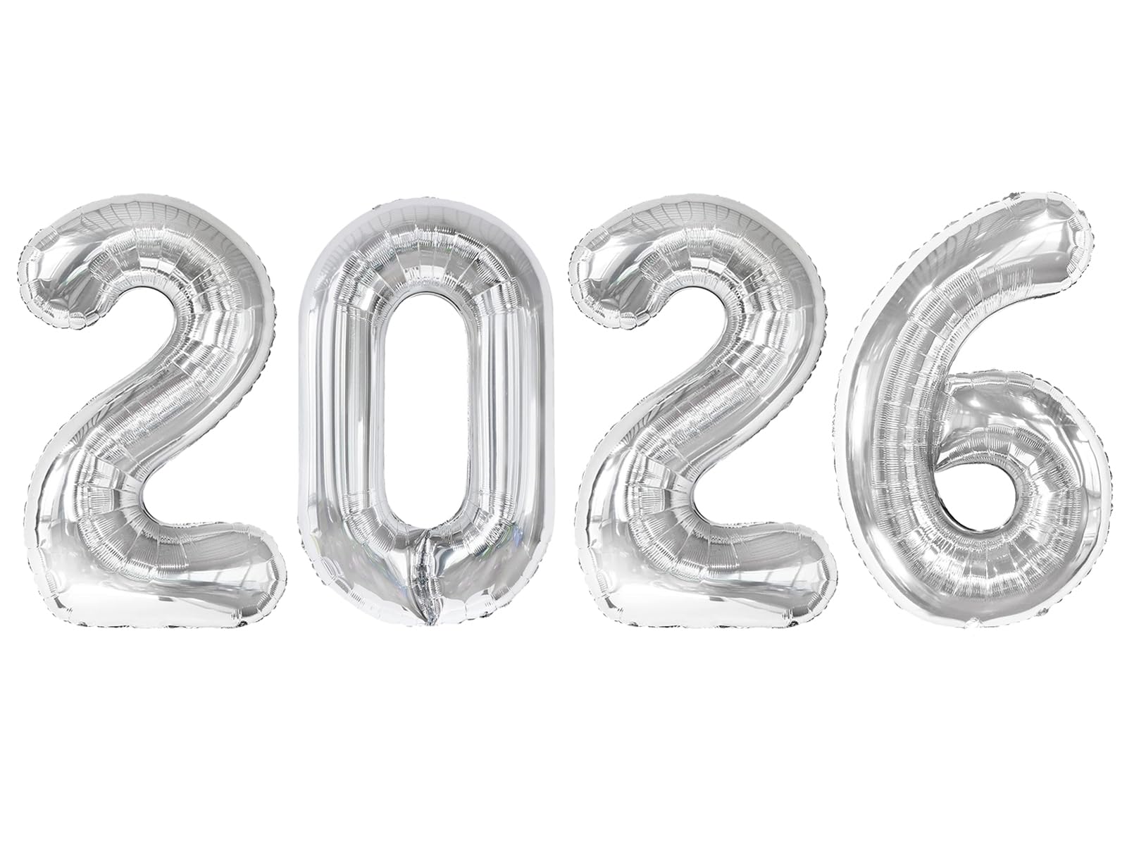 2026 balloons, Silver 40 Inch 2026 Party Decorations New Year Nye Decorfor New Years Eve Party Supplies 2026, New Years Eve Party Balloons