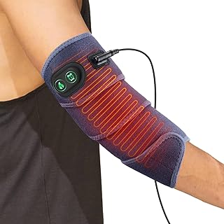 Versatile Heating Pad for Arm, Elbow, Wrist, Leg, Stomach, with 3 Time Settings, 4 Heating Levels, 78 inches Long Cord, Flexible Hot Therapy Wrap for Targeted Pain Relief (Blue)