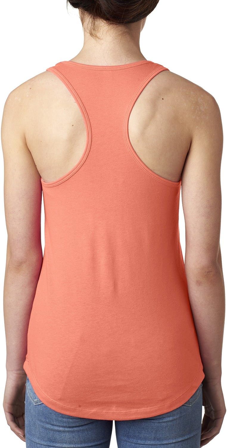 Next Level Apparel Women's Lightweight Racerback Tank, Light Orange, Small - Image 4