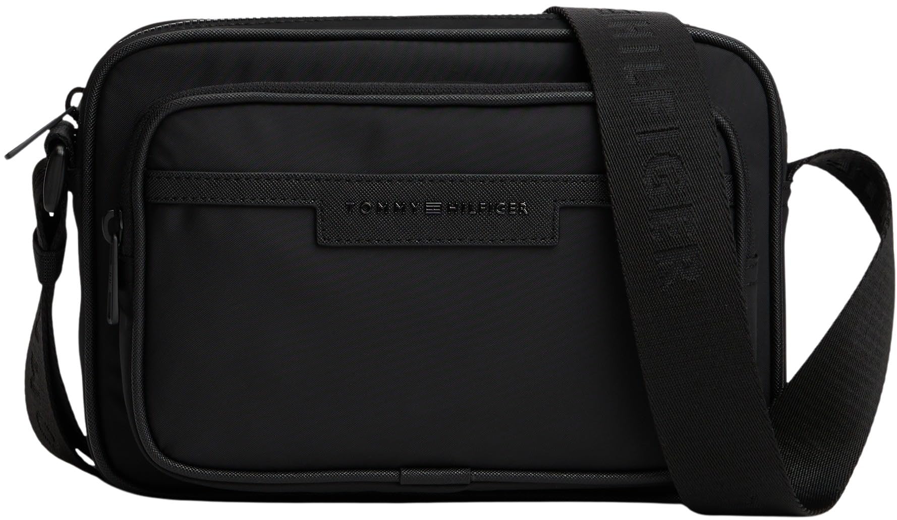 Tommy Hilfiger Men's TH REPREVE EW REPORTER AM0AM13468 Crossover, Black (Black), One Size