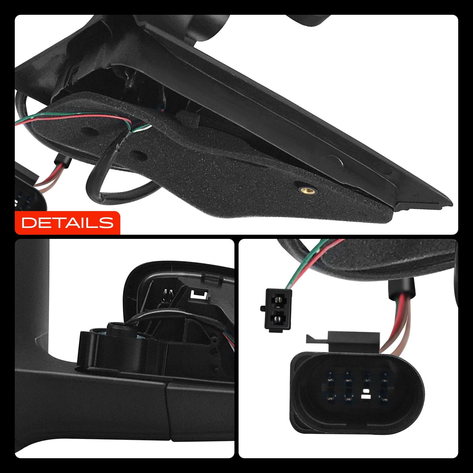 Frankberg Specchietto retrovisore esterno elettrico sinistro | 1S1857507AH9B9, 5 pin, &-Riscaldato; Compatibile con: Mii KE1 KF1, SU! 121 122 123 BL1 BL2 BL3, Citigo NF1