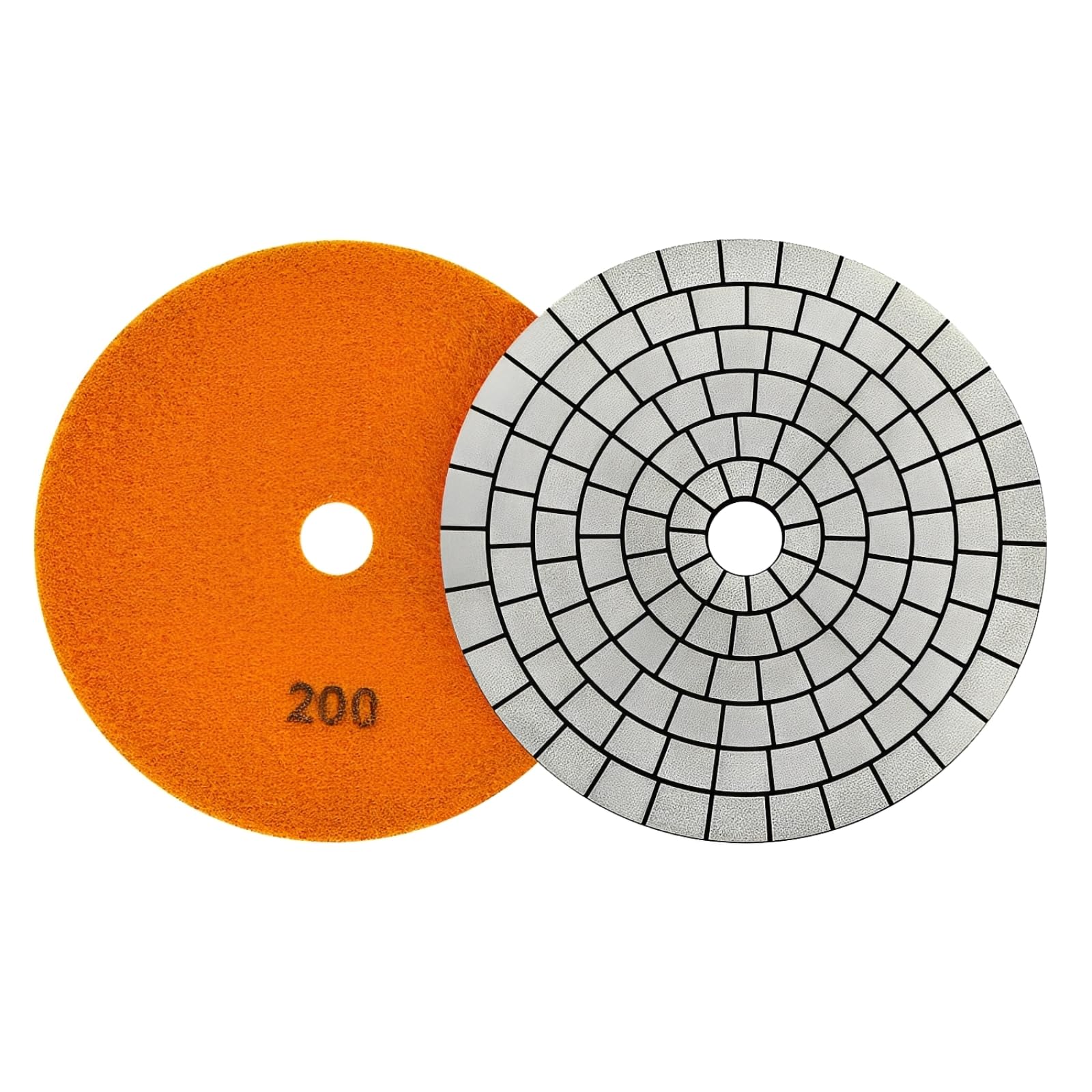 Electroplated Diamond Sanding Pad, 200Grit 6inch 150mm Grinding Disc Hook and Loop Backing for Stone Tile Glass Trimming & Metal Polishing & Wood Sanding (1 Piece)