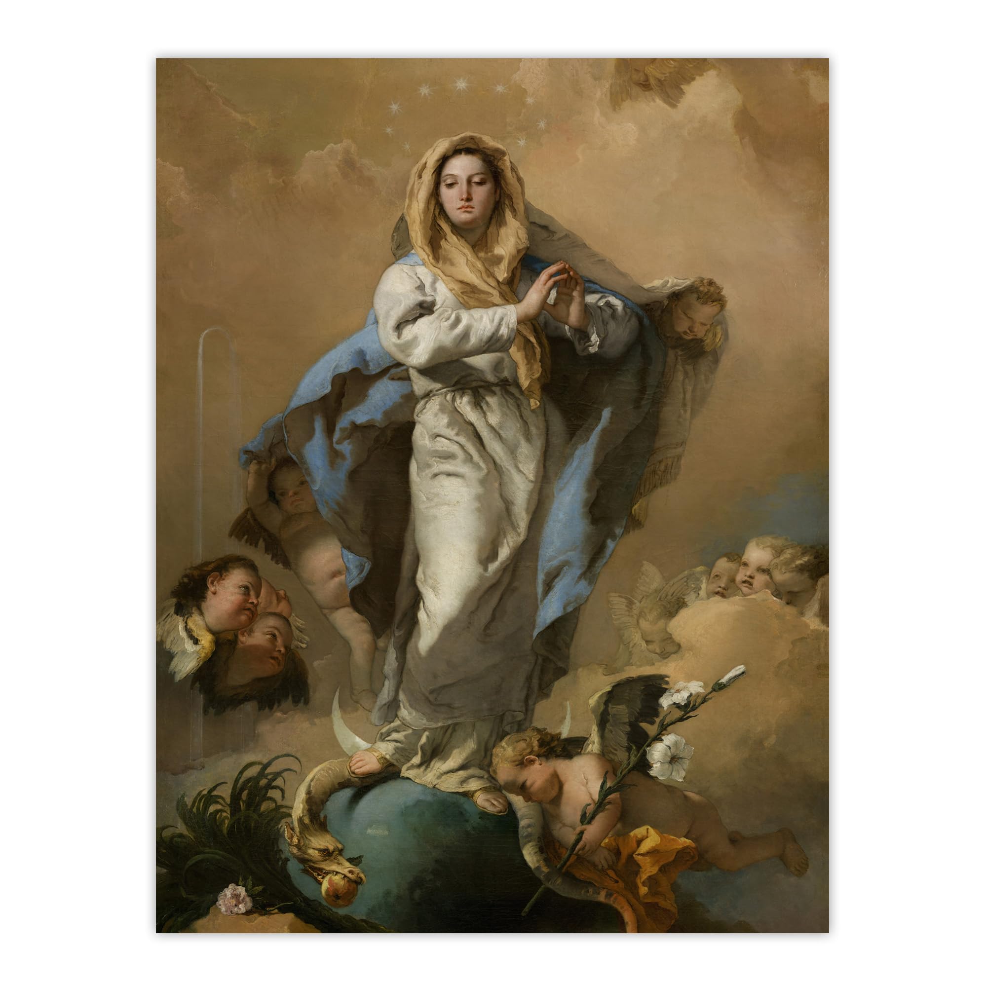 Artery8 Giovanni Battista Tiepolo Immaculate Conception of Mary Wall Art Print 12x16
