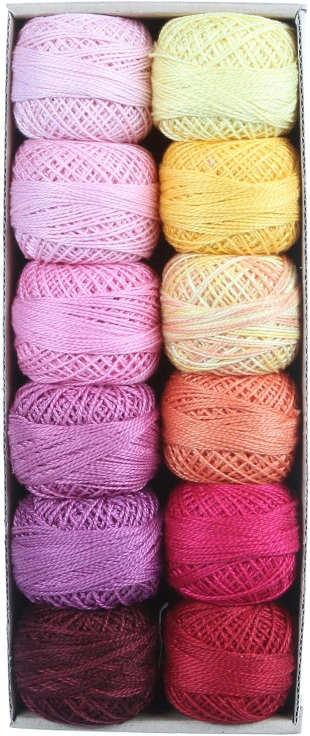 Valdani Pearl Cotton Ball Size 8 73yd 12 Colors Delicious Ice Cream