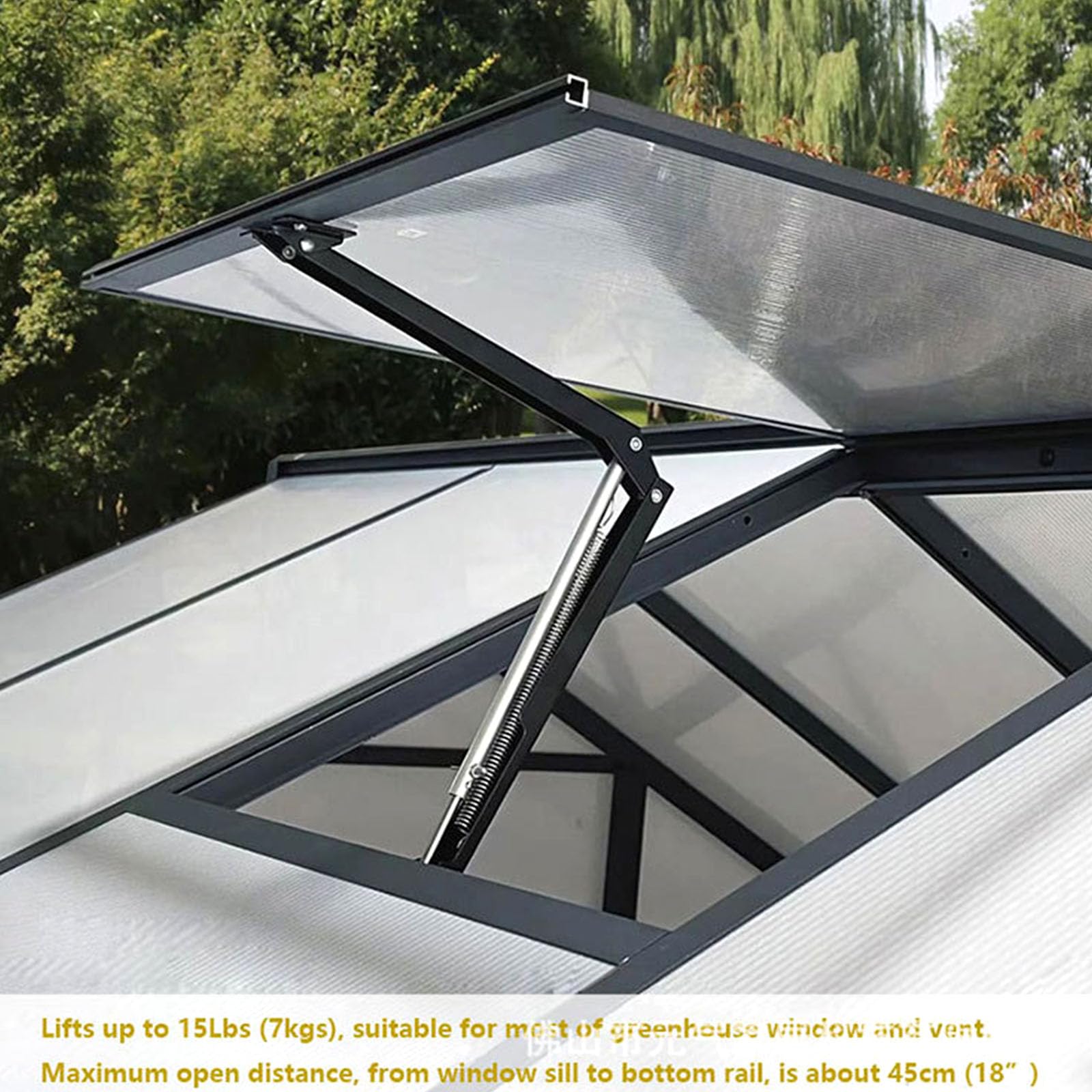 Automatyczny otwieracz do okien do szklarni solarnych wentylator nadaje się do szklarni przy użyciu otwieracza z kutego żelaza