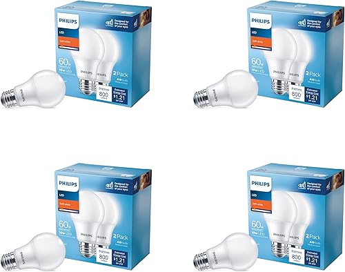 Miniatura 25 de Philips LED Bombilla A19 básica esmerilada no regulable, tecnología EyeComfort, 1500 lúmenes, luz diurna (5000 K), 13.5 W = 100 W, base E26, Luz