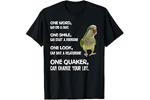 Green Quaker Shirt: Adorned with the Quaker Parrot 