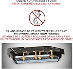 Starfrit The Rock Indoor Smokeless Electric BBQ Grill - Non-Stick 10" x 16" Cooking Surface - Adjustable Temperature