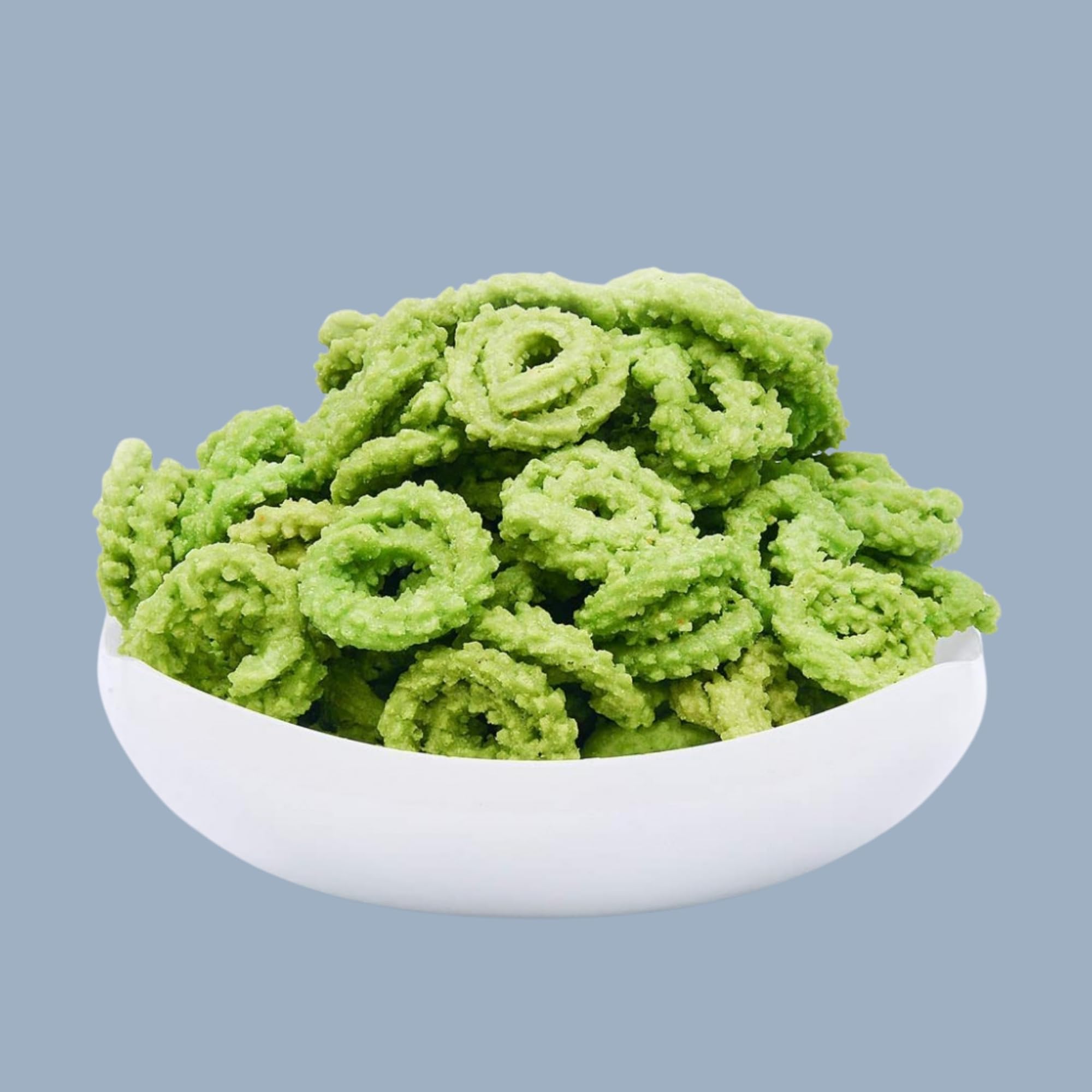 KOZHIKODEN'S Palak Murukku | Crispy Spinach Chakli | 400g (Pack of 2 x 200g) | Tea Time Snack | Crunchy Rice Snack with Lentils & Spices | Traditional Kerala Murukku - Image 3 thumbnail