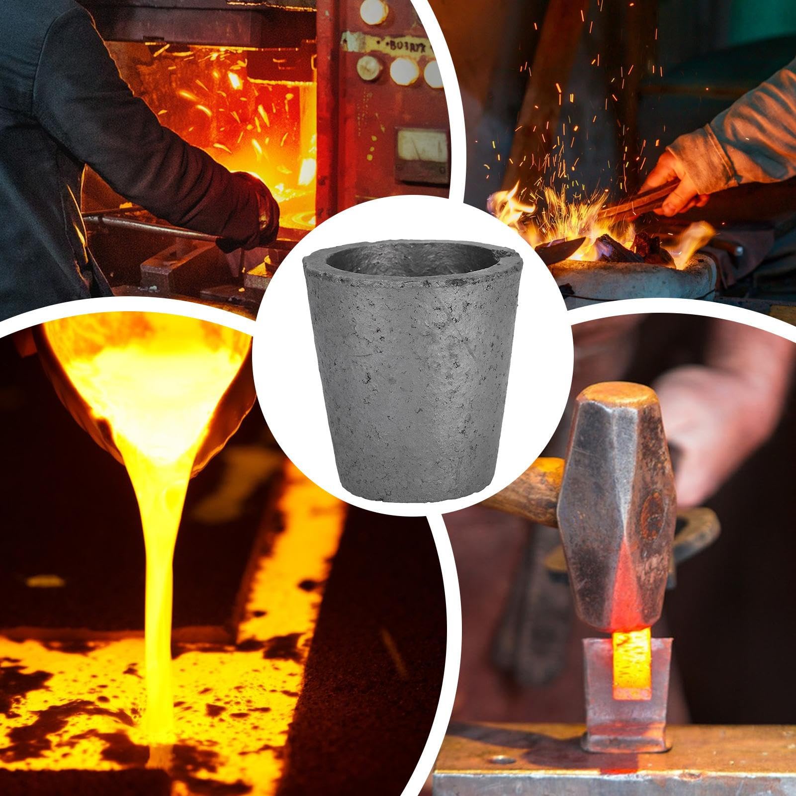 Creuset de fusion du métal – Moule d'affinage pour garage, forgeron, atelier, bijouterie, arrière-cour