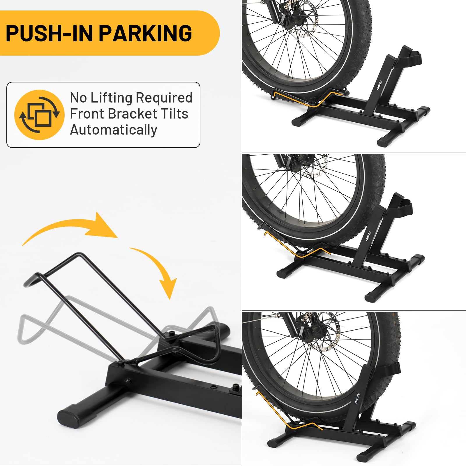 Favoto E-bike Fahrradständer Rennrad Fahrradhalter - fahrradständer Boden für Elektrofahrräder und Fahrräder 20-29 Zoll Maximalgewicht 38kg