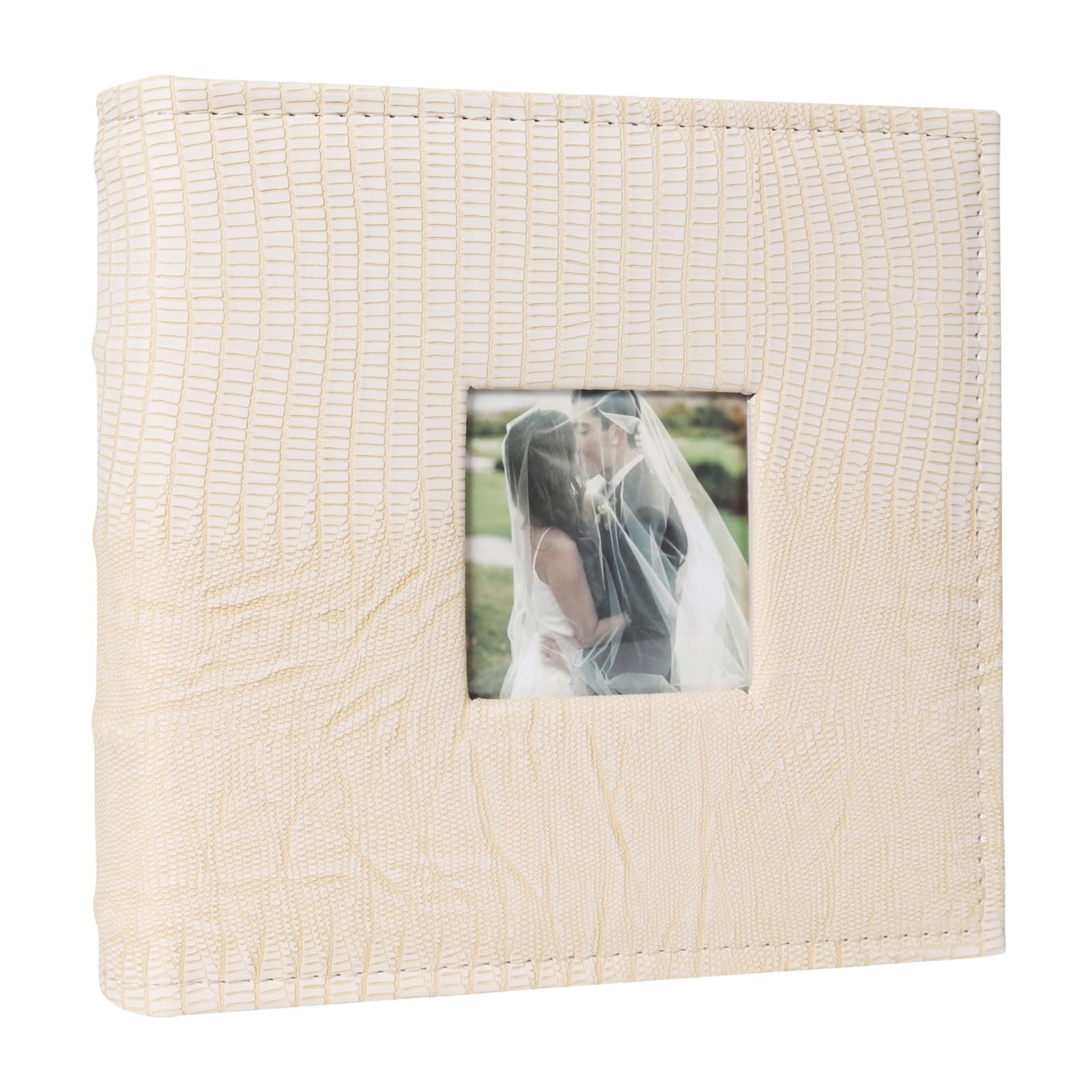 Recutms Photo Album For 4x6 Pictures With Memo Leather Cover