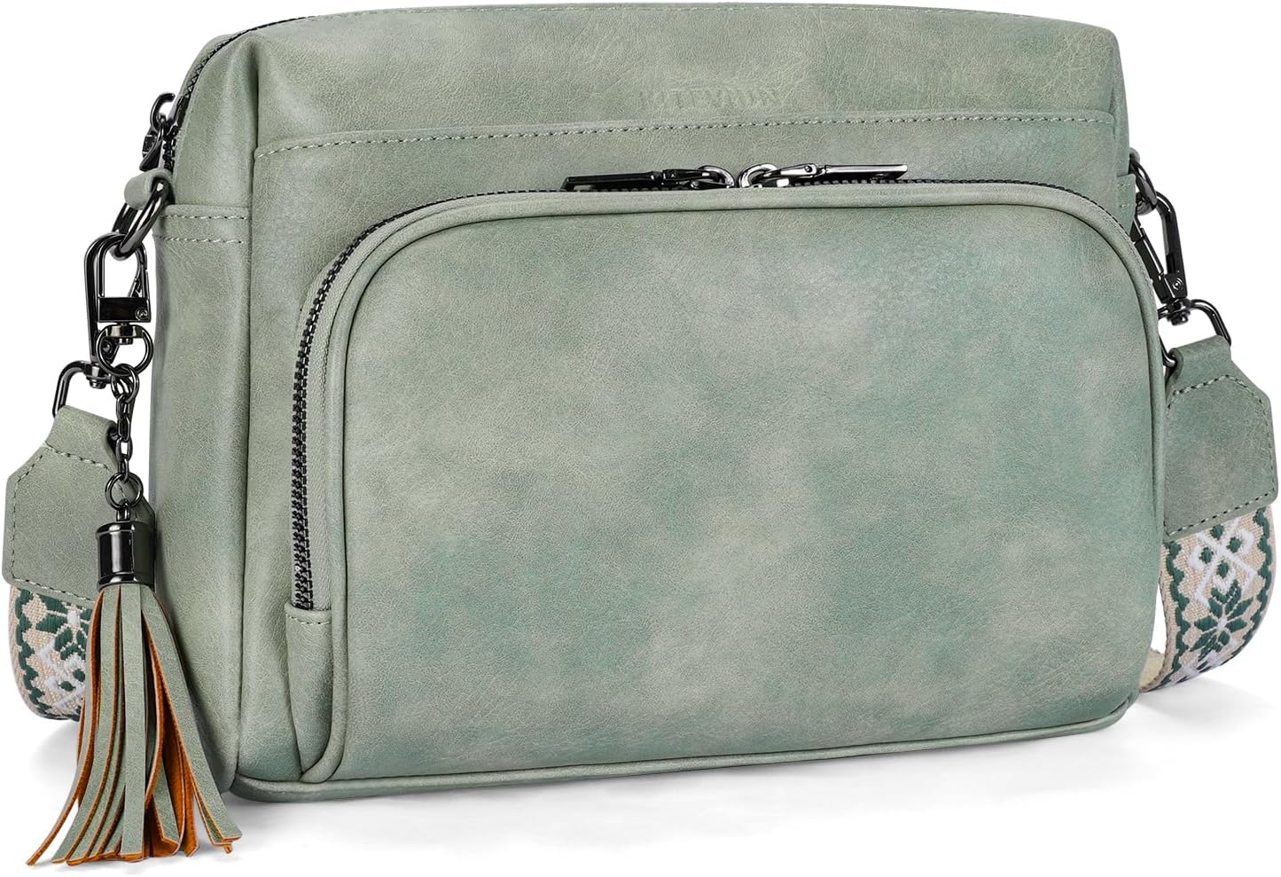 Crossbody Bags for Women Lightweight Vegan Leather Crossbody Shoulder Bag Phone Purse with Adjustable Guitar Strap | Lightweight, Vegan Leather