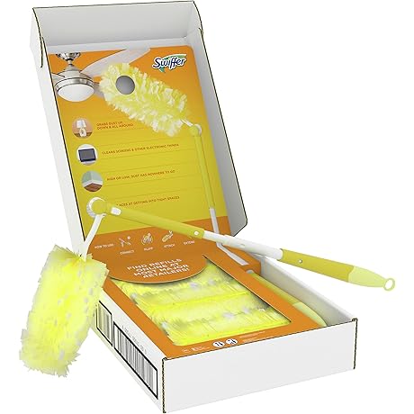 Swiffer Dusters Heavy Duty Extender Handle Starter Kit: Tackle Dust with Ease