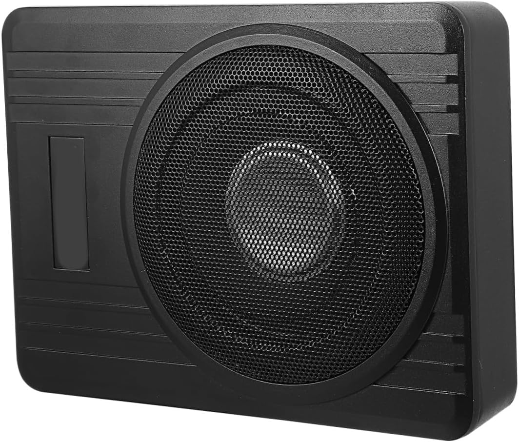 12v 8-inch Aluminum Alloy Under Seat Car Subwoofer Speaker 600w Auto Bass Woofer for Vehicle Audio System